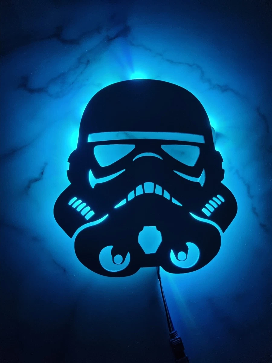 Stormtrooper Night Light. Star Wars Themed Wooden LED light
