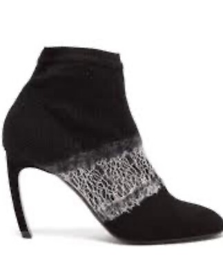 Nicholas Kirkwood Womens Black Suede Ankle Boots 39