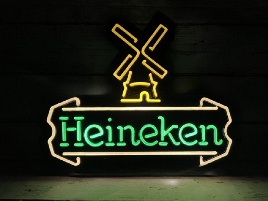 VTG Heineken Windmill Logo Design Neon Sign 20