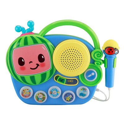 eKids Cocomelon Karaoke Microphone with Built in Music