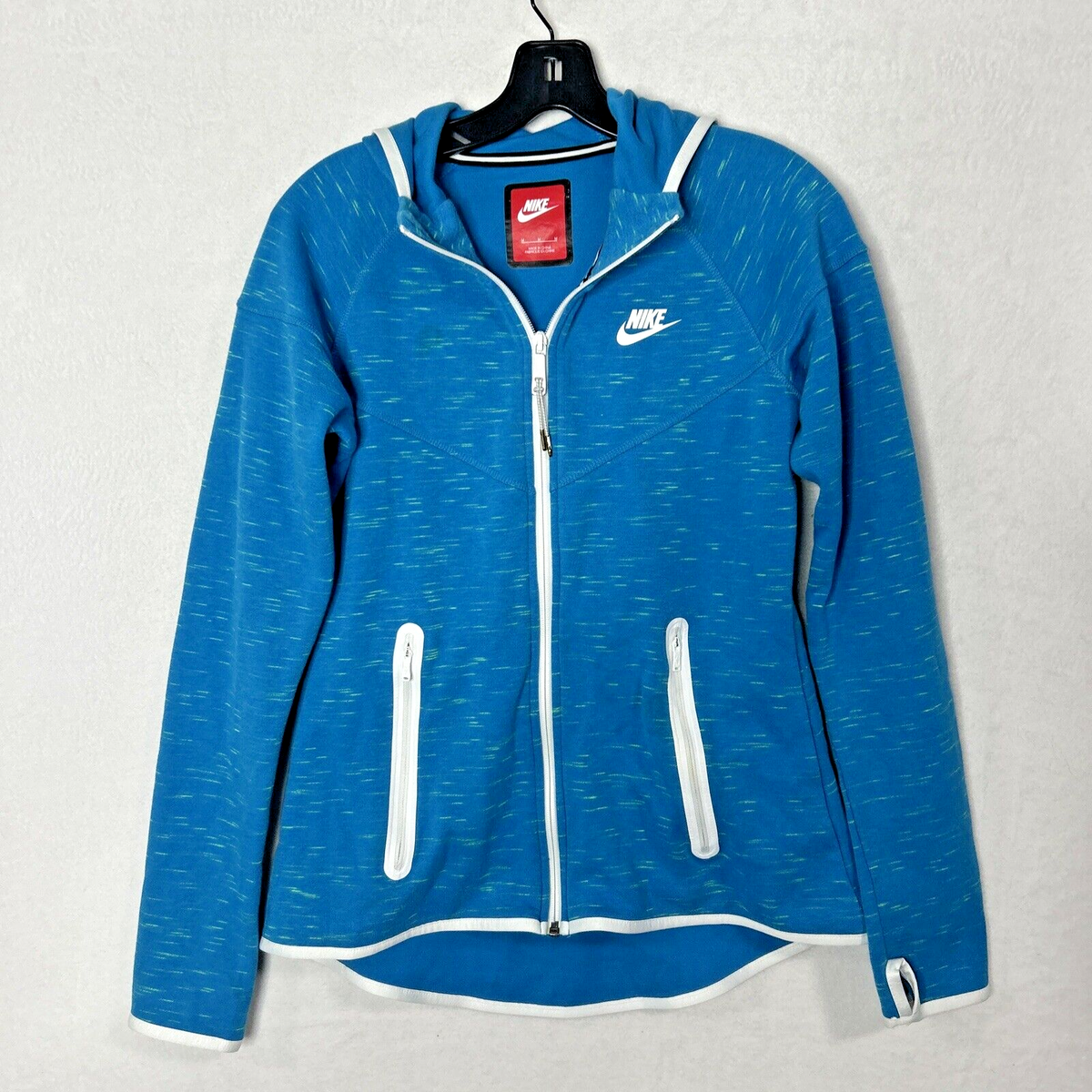 Nike Women's Tech Fleece Full-Zip Hoodie Jacket 657859 BLUE