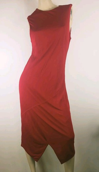 BNWT Blue Illusion Size S Cross Over Sleeveless Maxi Knit Dress Bodycon RRP $199
