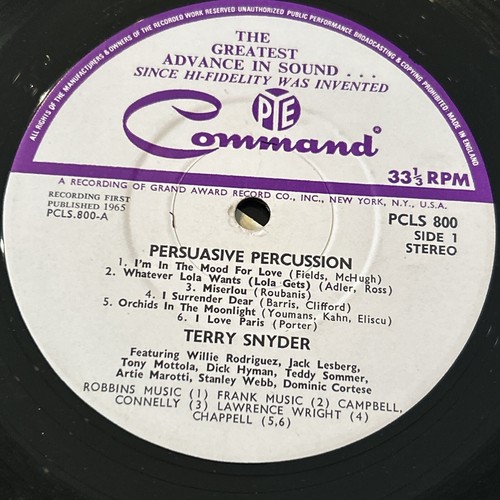Various - Persuasive Percussion -Vinyl LP PCLS 800 VG/G+ - Picture 3 of 4