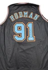Dennis Rodman Custom Signed Jersey #91 NBA Basketball Chicago Bulls JSA COA 🏀