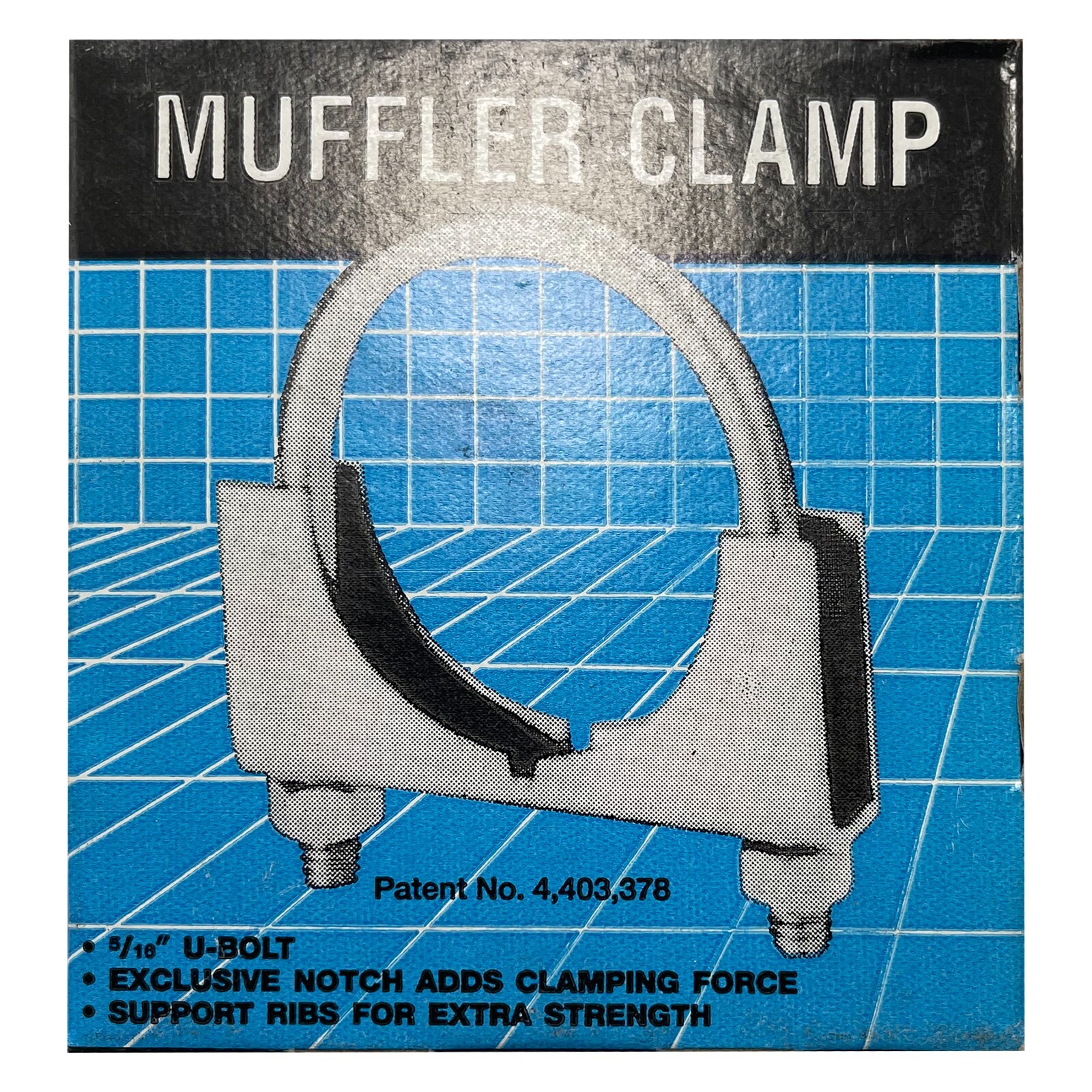 Nickson Universal 1 5/8" Exhaust Muffler Clamp UBolt Pipe Saddle Style