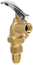 Wesco 272037 Heavy Duty Brass Adjustable Shank Faucet with PTFE Gasket, 0.75"