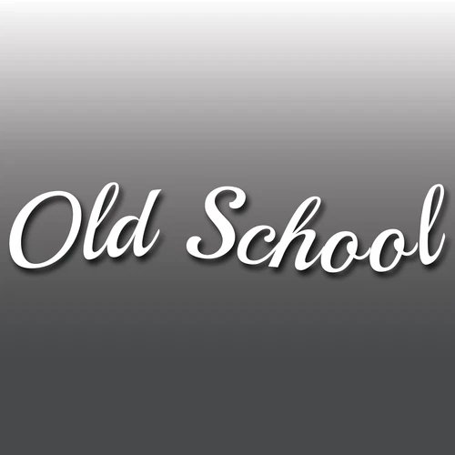 OLD SCHOOL Car Vinyl Window/Bumper Decal Sticker Funny JDM, Laptop, life style
