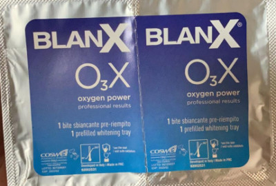 2x BlanX O3X Sauerstoffpulver vorgefilt Whitening Tray
