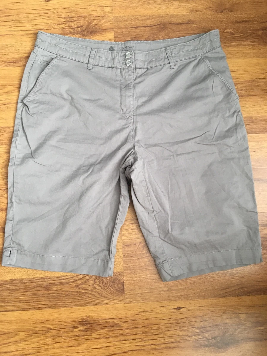 Canada C A Comfort Fit Womens Knee Length Shorts Size 44 W 36 L 11