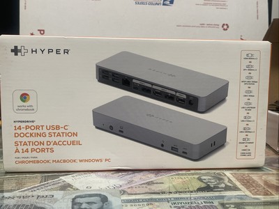 Hyper HyperDrive 14 Port USB-C Docking Station For Mac, PC NEW