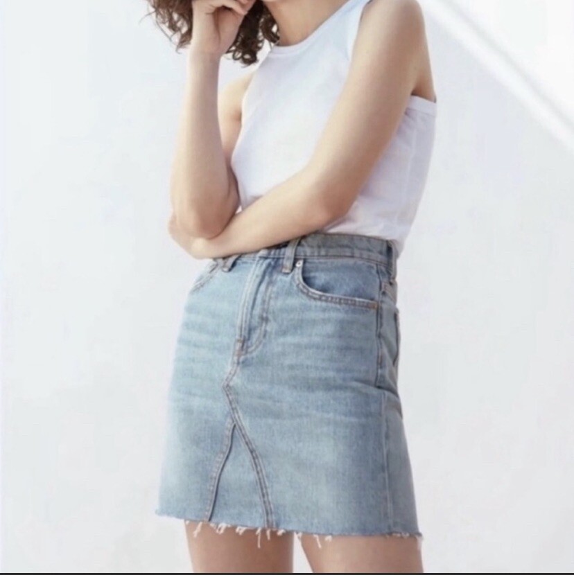 Everlane Denim Mini Skirt Size 26