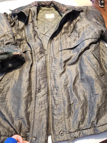 Current Seen - Vintage Coat - 20W - Zip/Button - Iridescent Gray W/Fabric Trim - Picture 12 of 22