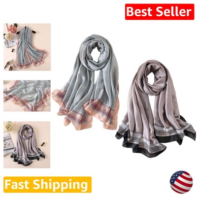Mulberry Silk Fashion Scarf - Stylish Sun-Protective Accessory for Women