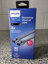Philips Cat8 Network Cable 40GPS 10ft - Streaming Gaming - OPEN BOX FREE SHIP