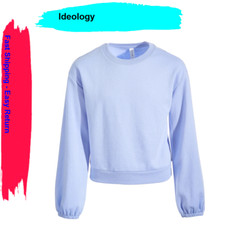 ID Ideology Little Girls Fleece Sweatshirt, Fresh Orchid, Size XL 16