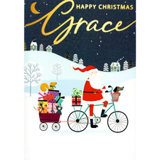 Personalised Grace Singing Musical Christmas Card Sound Of Christmas Range