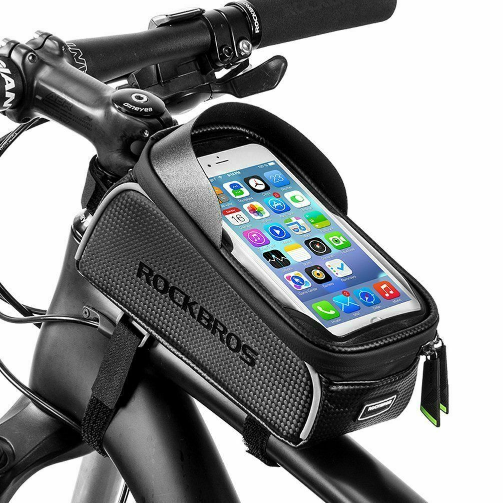 Borsa telaio bici ROCKBROS touch screen fino a 6,5" impermeabile borsa tubo superiore