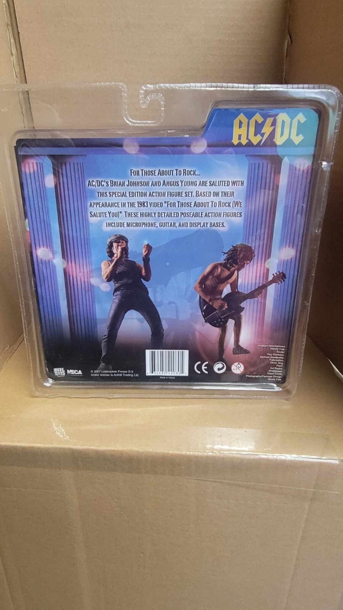 AC DC Brian Johnson and Angus Young NECA Action Figure Set
