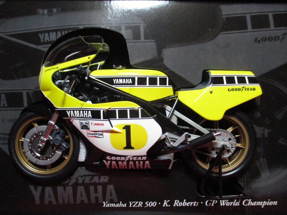 Kenny Roberts Yamaha YZR500 WORLD CHAMPION 1979 MotoGP Minichamps Race Bike 1/12 - Image 3 of 4