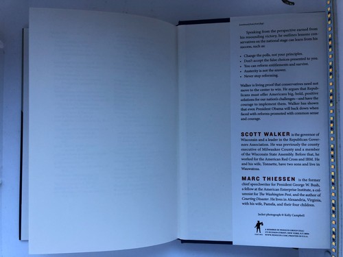 Unintimidated—NEW 1st Ed. & Print (Signed by Scott Walker) w/postcard & article - Picture 5 of 9