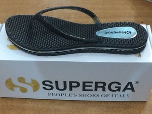 SUPERGA INFRADITO INTERAMENTE IN GOMMA BASSE COLORE NERO MARE CASA PISCINA BELLE | eBay