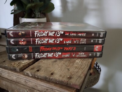 Friday The 13th 3 4 5 Final Chapter Deluxe Edition Horror DVD Lot Jason Voorhees