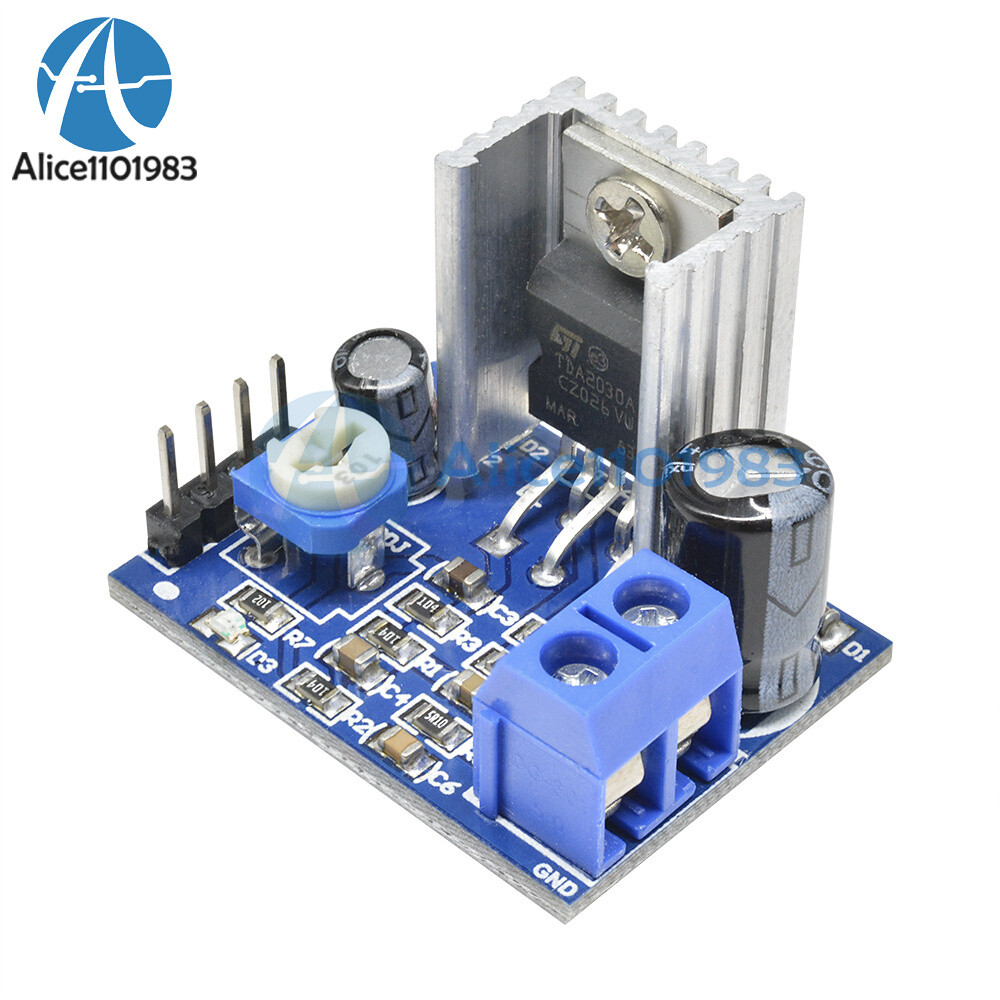 2PCS Power Supply TDA2030 Audio Amplifier Board Module TDA2030A 6-12V Single