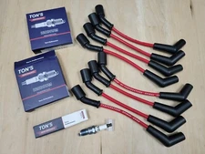 Ton's GM Chevy Camaro Corvette 8mm Spark plug wires & IRIDIUM SPARK PLUGS Combo