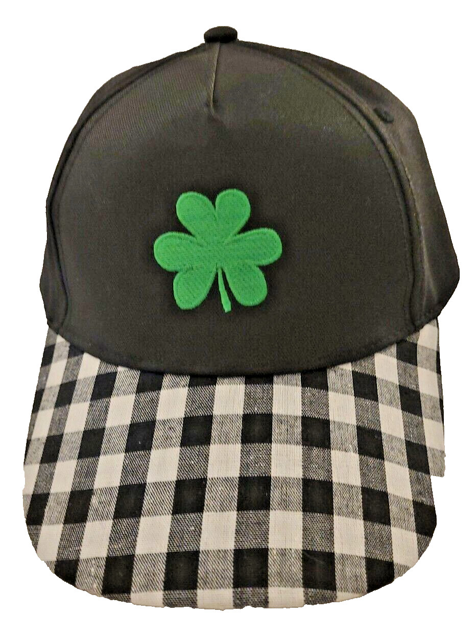 Clover Baseball Hat - Plaid and Solid Pattern - image 1