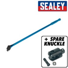 Sealey AK730B BLUE Power Breaker Bar 60cm 1/2" Drive + REPLACEMENT SPARE KNUCKLE