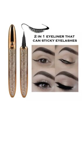 2 in 1 Lashes Eyeliner Glue Pen Liquid Eyelashes Magnet-free Wholesale Lash Glue - Picture 2 of 2