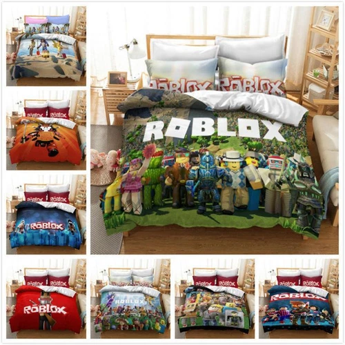2tlg.3tlg.Bettwäsche Set 3D ROBLOX Bettbezug Kissenbezug 135x200|200x200DE