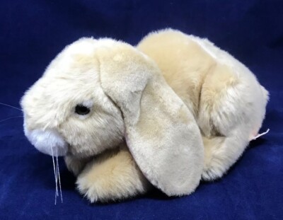 PLUSH RABBIT MOUSE IN THE HOUSE PINK EARS EASTER BUNNY STUFFED ANIMAL
