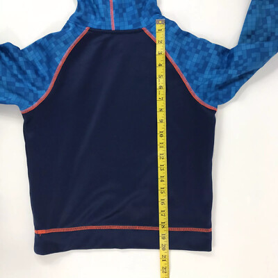 Sweat à Capuche Mambo Australia Garçon Taille 8 Ans - Orange Et Bleu à Carreaux
