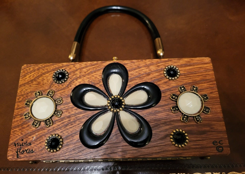 Enid Collins of Texas MIRA FLORES mini box bag