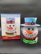 Cracker Barrel Snowman Magic Candle Holder Ho...