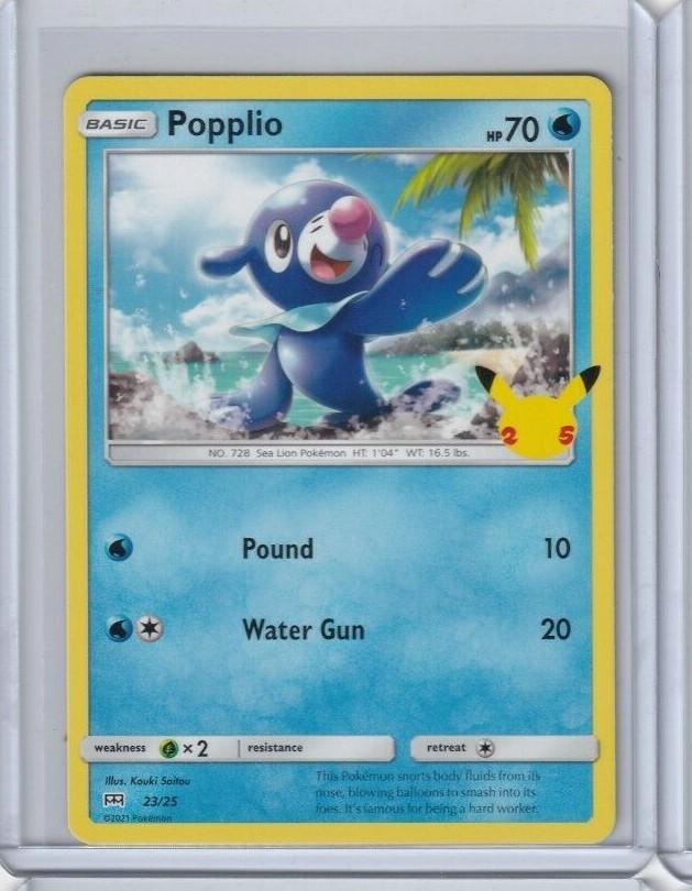 2021 McDonald's Pokemon #23/25 POPPLIO nm/m