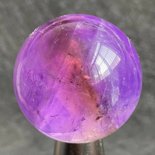 48mm Natural Stone Amethyst Crystal Ball Polished Quartz Sphere Healing