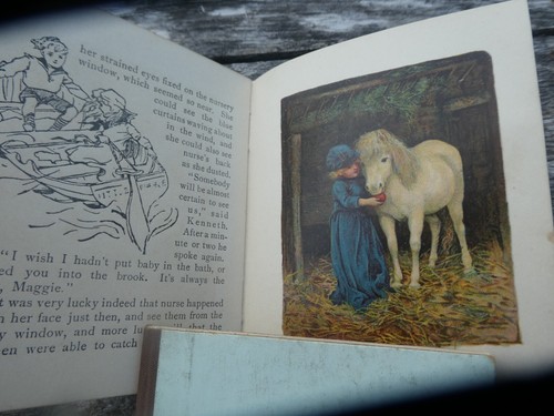 3 Antique Miniature Child's Book MISS BUSY BEE-A SNOW FIGHT-A LITTLE PICKLE - Picture 21 of 22