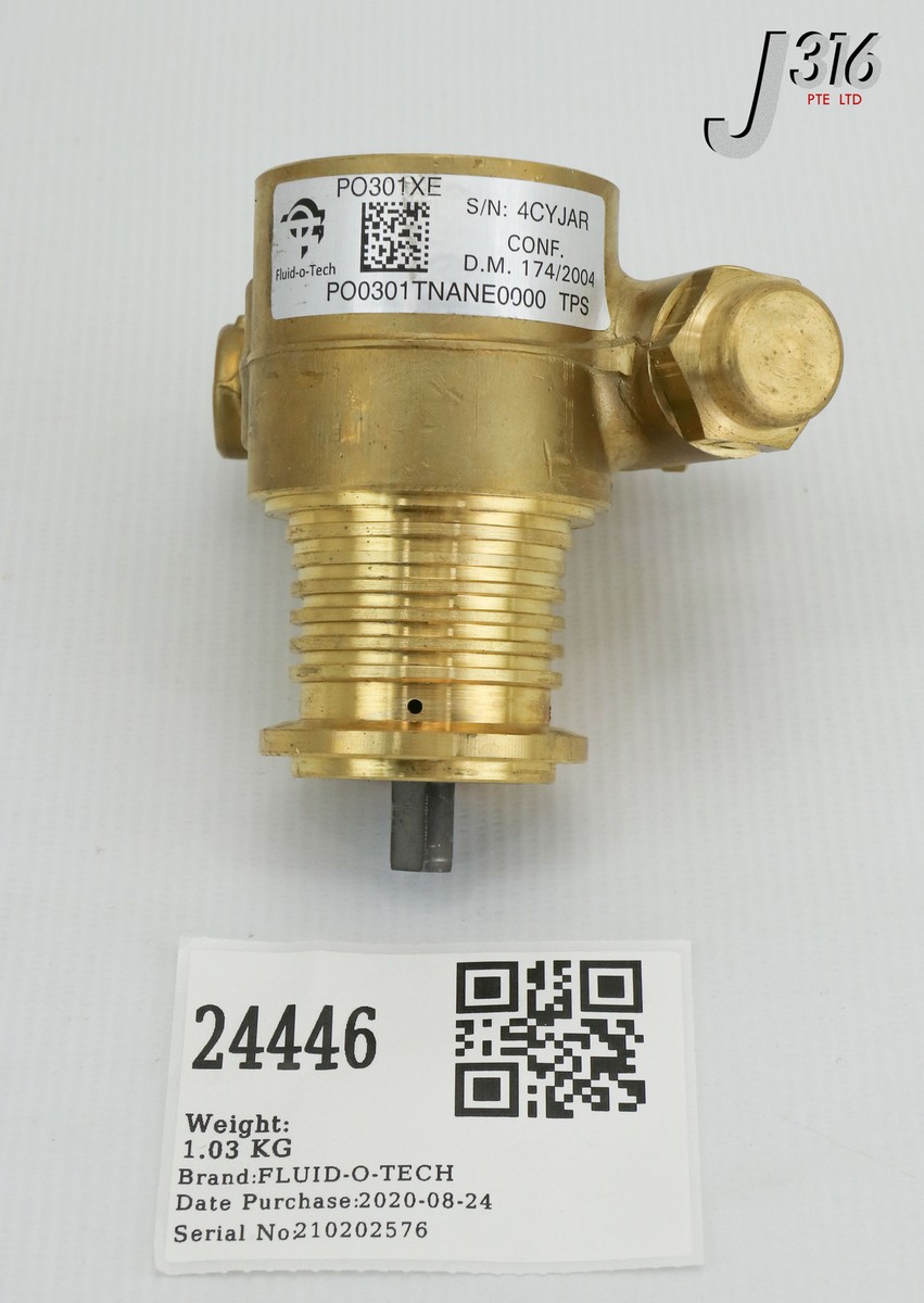 売却済 24446 FLUID-O-TECH BRASS ROTARY VANE PUMP, PO301XE (NEW