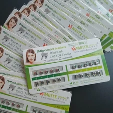 200 X orthodontic dental bracket braces Metal Mini Roth 022 Slot Hooks 345 Tooth