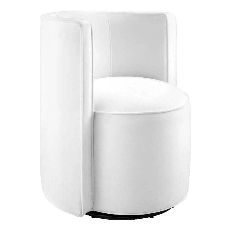 Living Room White Chairs with Swivel