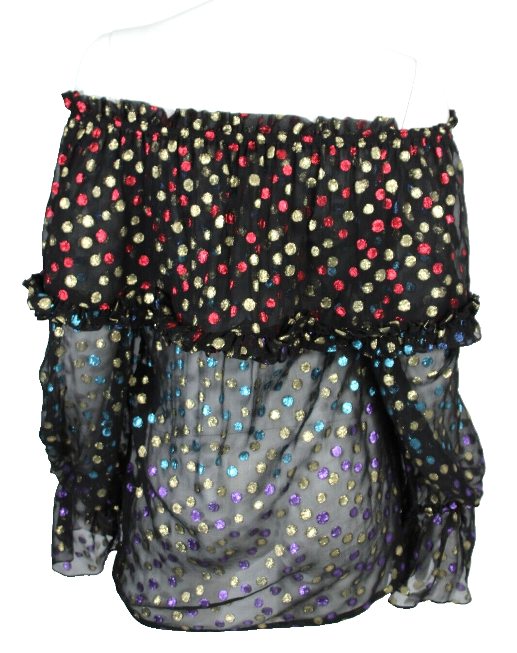 Camicetta SAINT LAURENT 2018 multi pois seta lama fil coupé 34