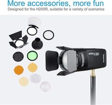 DE Godox AK-R1 Scheunentor Snoot Farbfilter R...