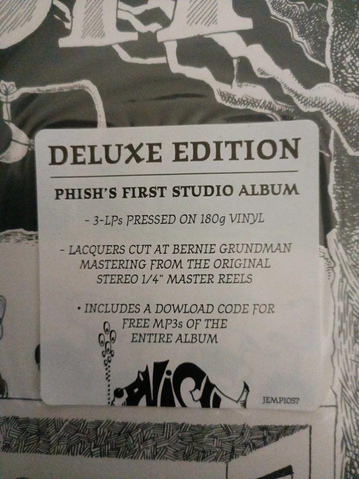 Phish Junta Vinyl Sealed Mint 2012 3LP 180 g Pressing White Label Deluxe Edition Foto 3 de 4