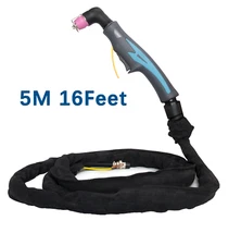 50/60 Amp SG55 WSD-60 Pilot ARC Air Plasma Cutter Cutting Torch Gun 16Feet & 5M 