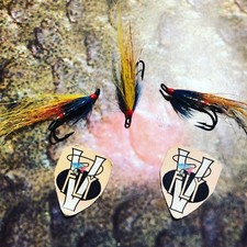 3 V Fly Size 8 Ultimate Gold Garry Dog Double Salmon Flies 