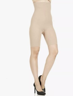 (3) Assets By Spanx Women s Color Nude Size 4 Hi Waist Mid Thigh Shaper