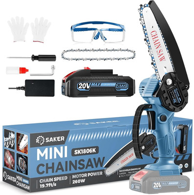 Mini Chainsaw|6 Inch Chainsaws[2025 Upgraded]|Mini Cordless Electric Chain Saw|S