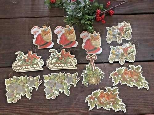 Lot of 12 Lillian Vernon Christmas Gift Tags 10 are New-2 are Used Vintage 1988